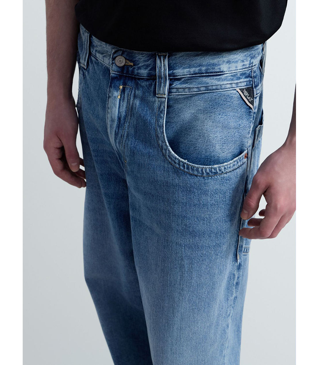 バギーフィットFERYSインディゴコットンデニム 詳細画像 ブルー 5